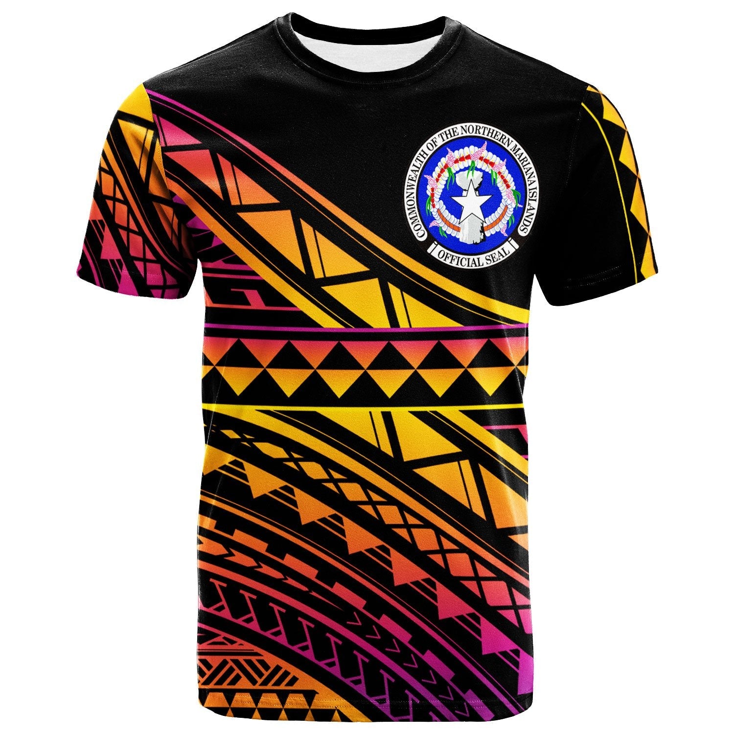 Northern Mariana Islands T Shirt Special Polynesian Ornaments