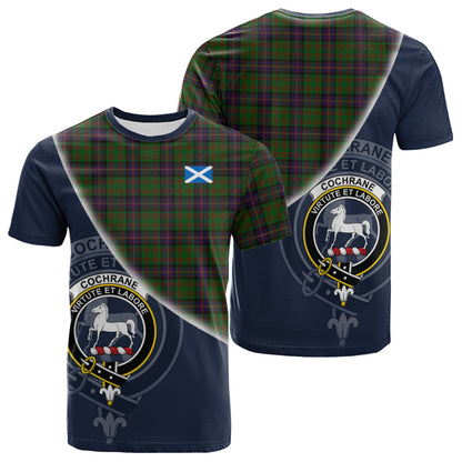 Printivon Cochrane Tartan Scottish Crest T Shirt