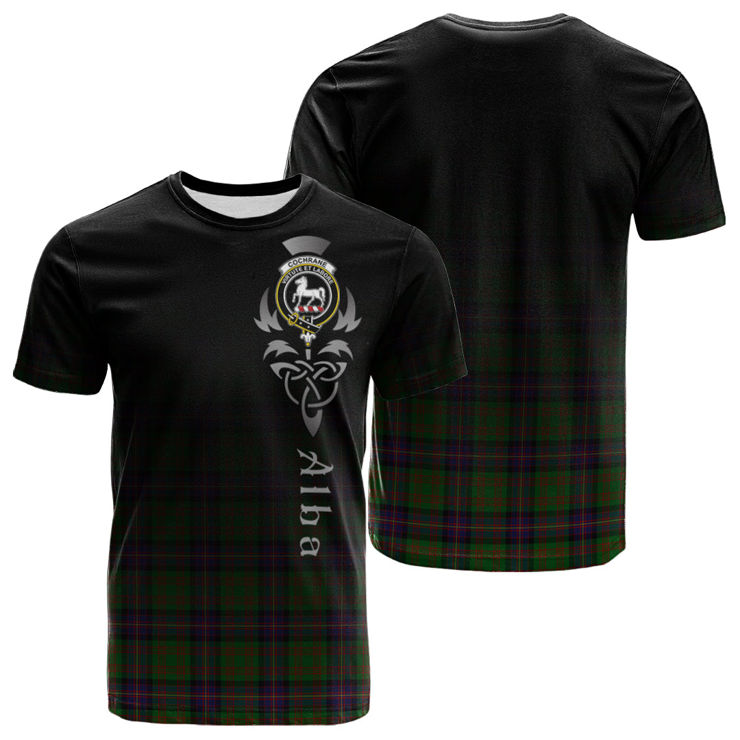 Printivon Cochrane Tartan Crest Alba Celtic T Shirt
