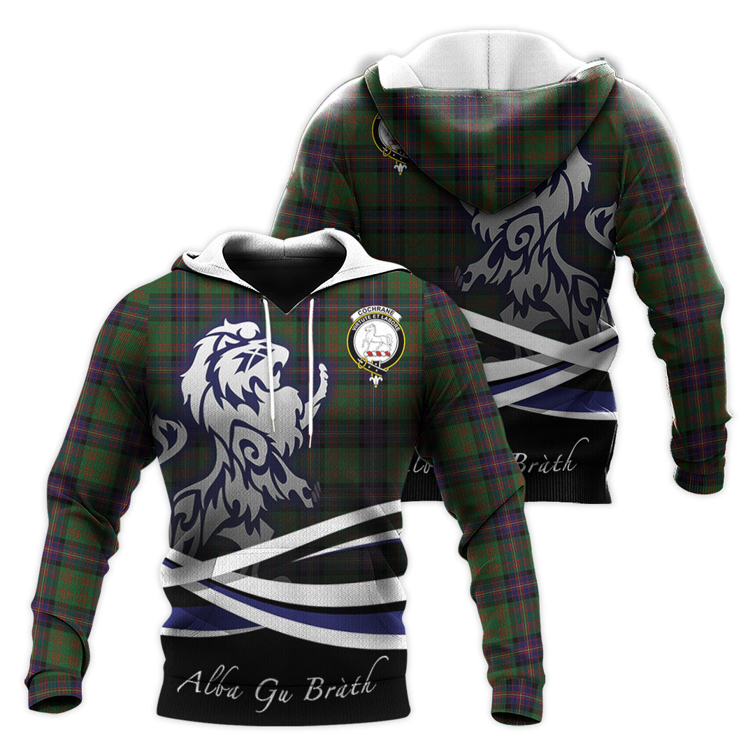 Printivon Cochrane Tartan Scottish Lion Hoodie