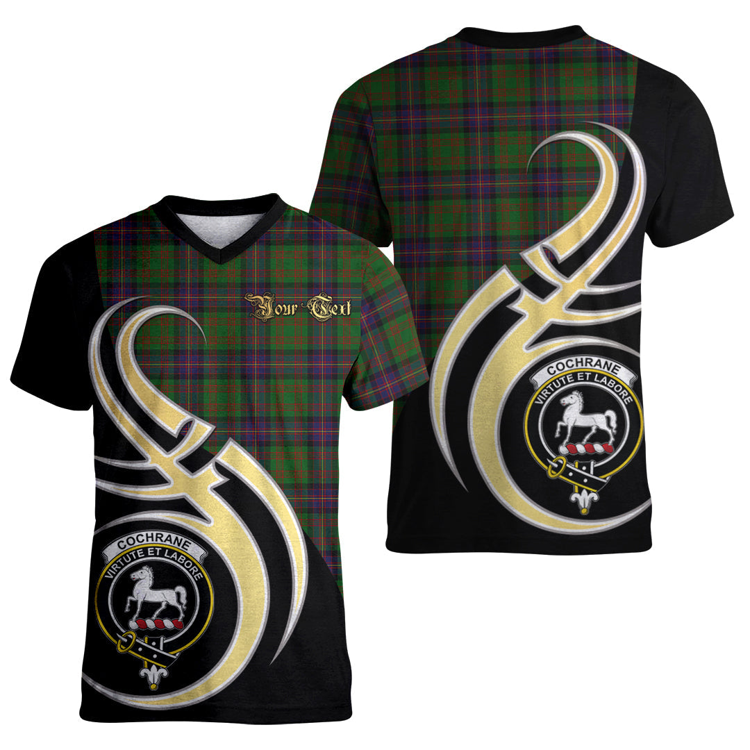 Printivon Cochrane Tartan Crest Believe In Me T Shirt