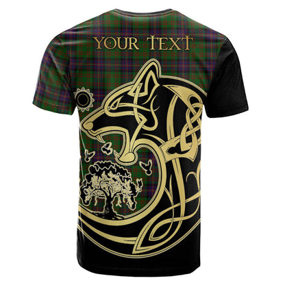 Printivon Cochrane Crest Celtic Wolf Tartan T Shirt Custom Your Text