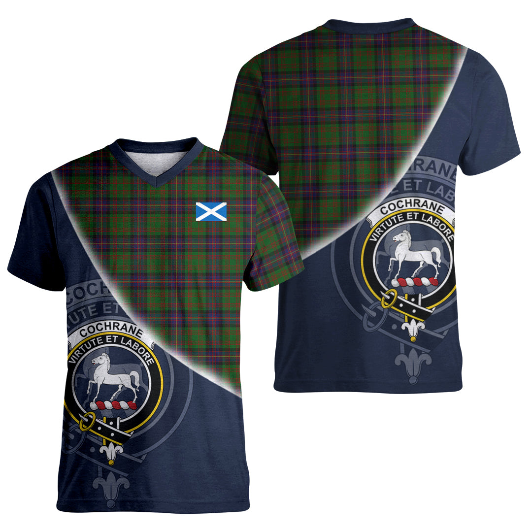 Printivon Cochrane Tartan Scottish Crest T Shirt