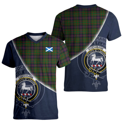 Printivon Cochrane Tartan Scottish Crest T Shirt