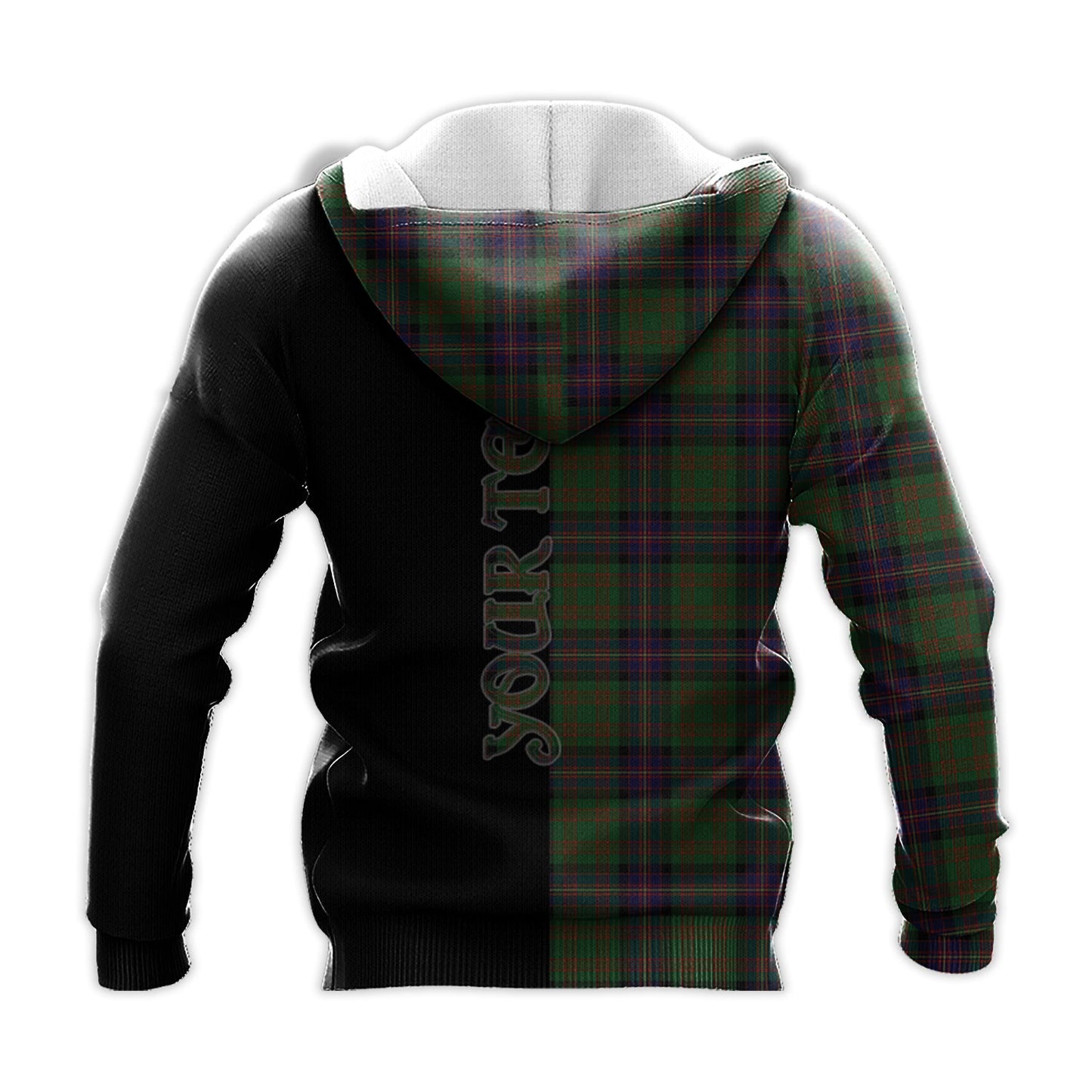 Printivon Cochrane Tartan Personalize Half Hoodie