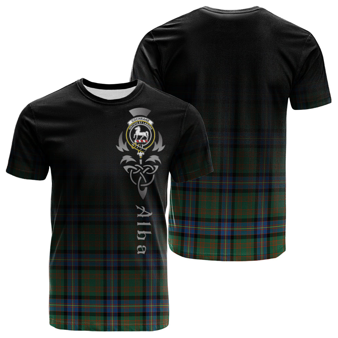 Printivon Cochrane Ancient Tartan Crest Alba Celtic T Shirt