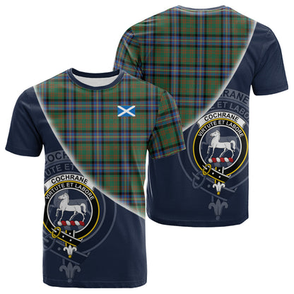 Printivon Cochrane Ancient Tartan Scottish Crest T Shirt