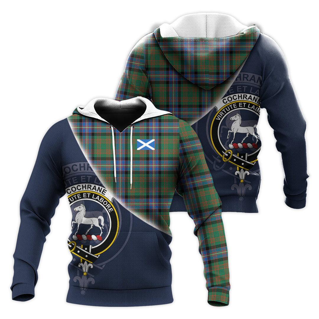 Printivon Cochrane Ancient Tartan Scottish Crest Hoodie