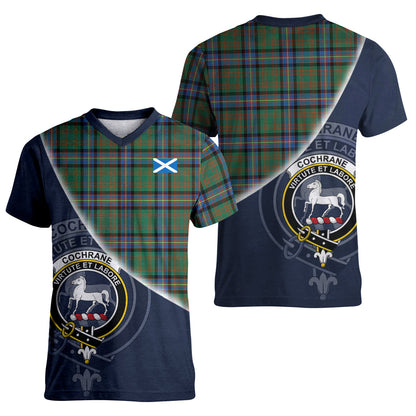 Printivon Cochrane Ancient Tartan Scottish Crest T Shirt