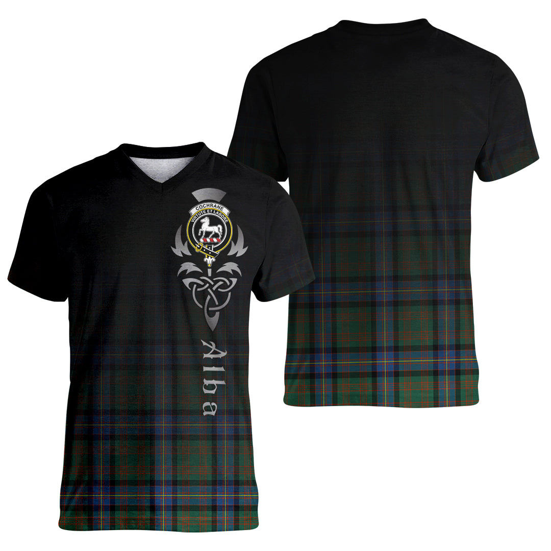 Printivon Cochrane Ancient Tartan Crest Alba Celtic T Shirt