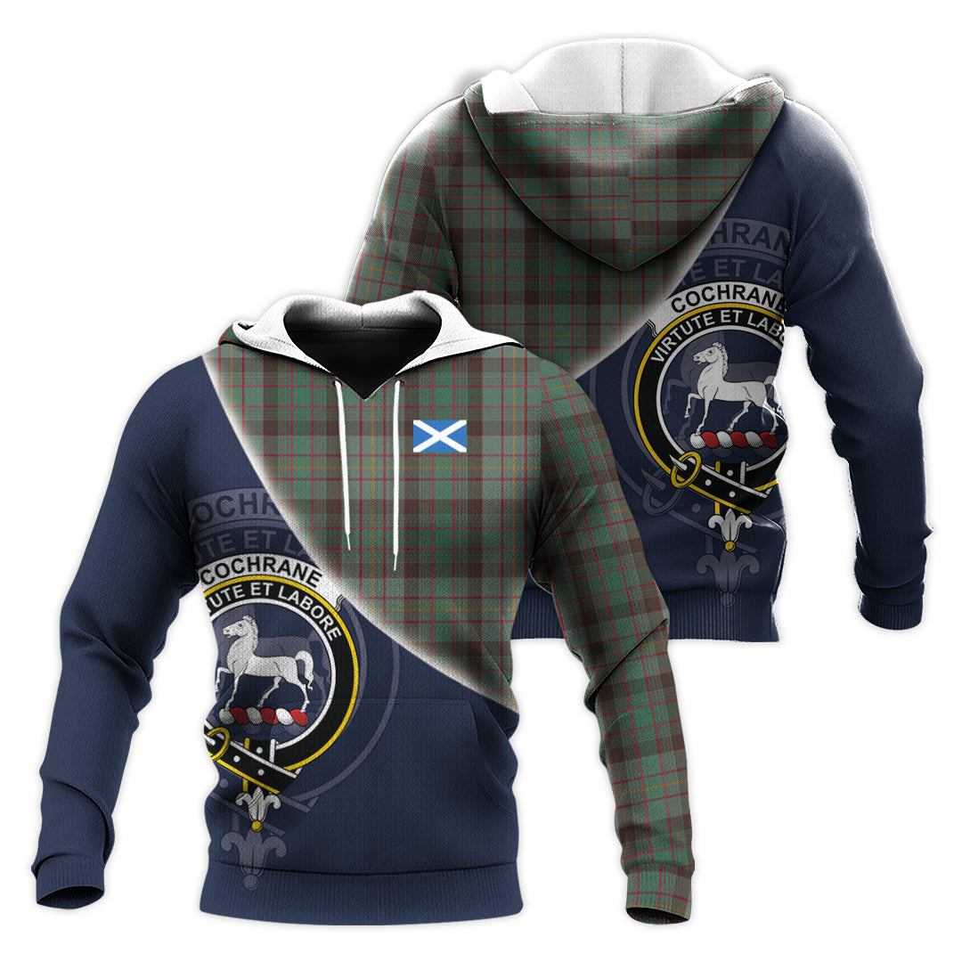 Printivon Cochrane Hunting Tartan Scottish Crest Hoodie