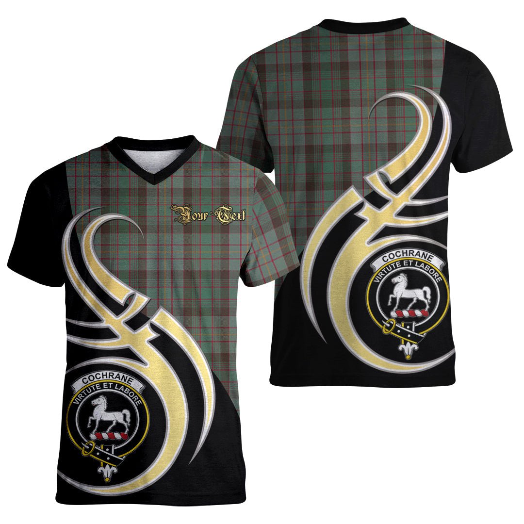 Printivon Cochrane Hunting Tartan Crest Believe In Me T Shirt