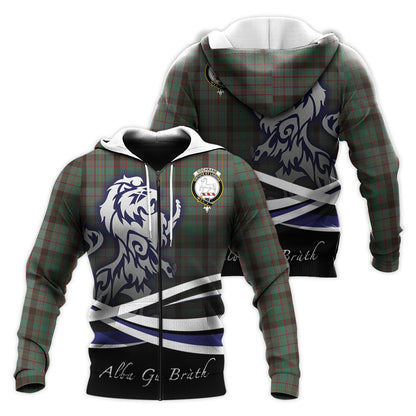 Printivon Cochrane Hunting Tartan Scottish Lion Hoodie