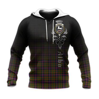 Printivon Cochrane Modern Tartan Crest Alba Celtic Hoodie