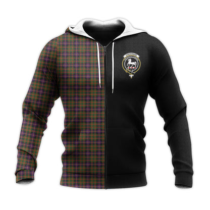Printivon Cochrane Modern Tartan Personalize Half Hoodie