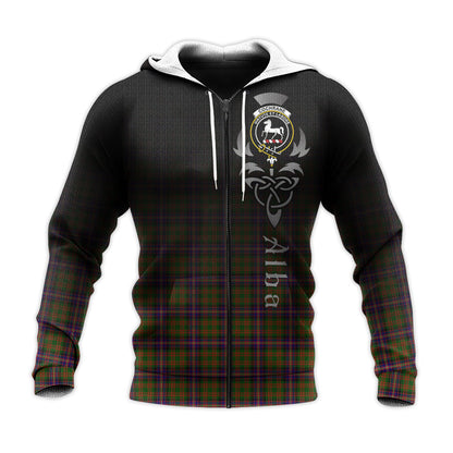 Printivon Cochrane Modern Tartan Crest Alba Celtic Hoodie