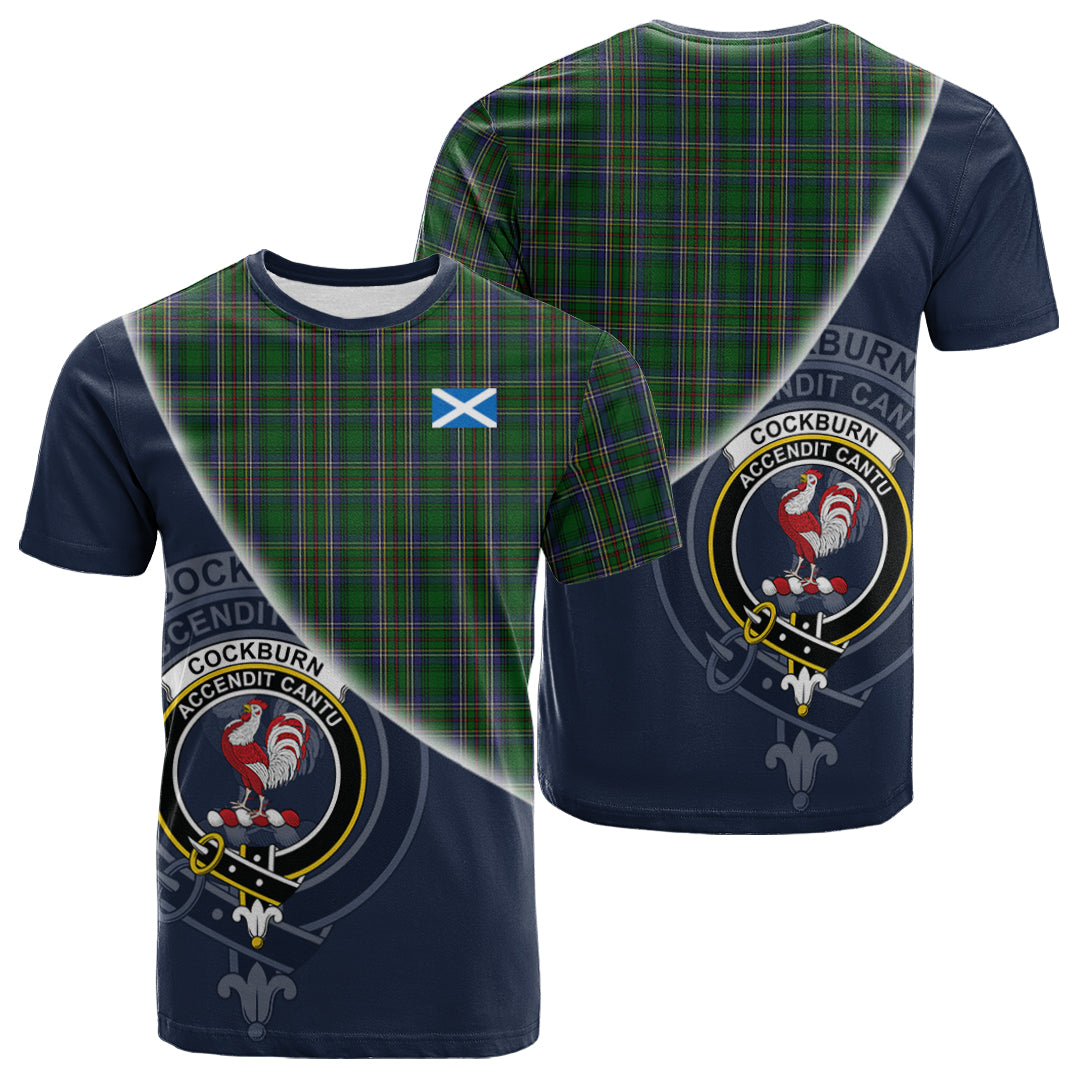 Printivon Cockburn Tartan Scottish Crest T Shirt