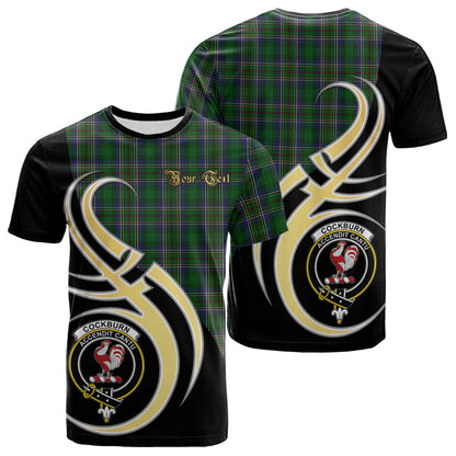Printivon Cockburn Tartan Crest Believe In Me T Shirt