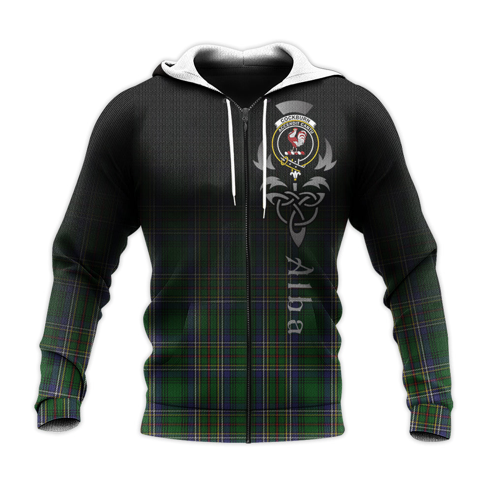 Printivon Cockburn Tartan Crest Alba Celtic Hoodie