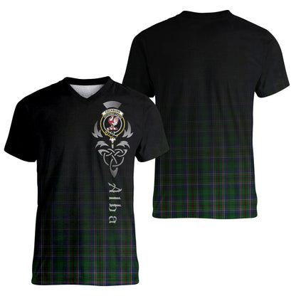 Printivon Cockburn Tartan Crest Alba Celtic T Shirt