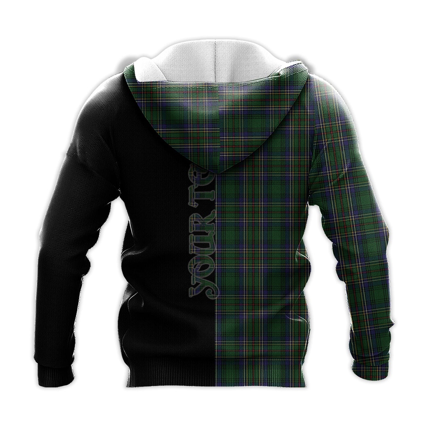 Printivon Cockburn Tartan Personalize Half Hoodie