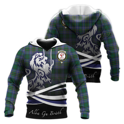 Printivon Cockburn Ancient Tartan Scottish Lion Hoodie