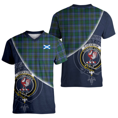 Printivon Cockburn Ancient Tartan Scottish Crest T Shirt