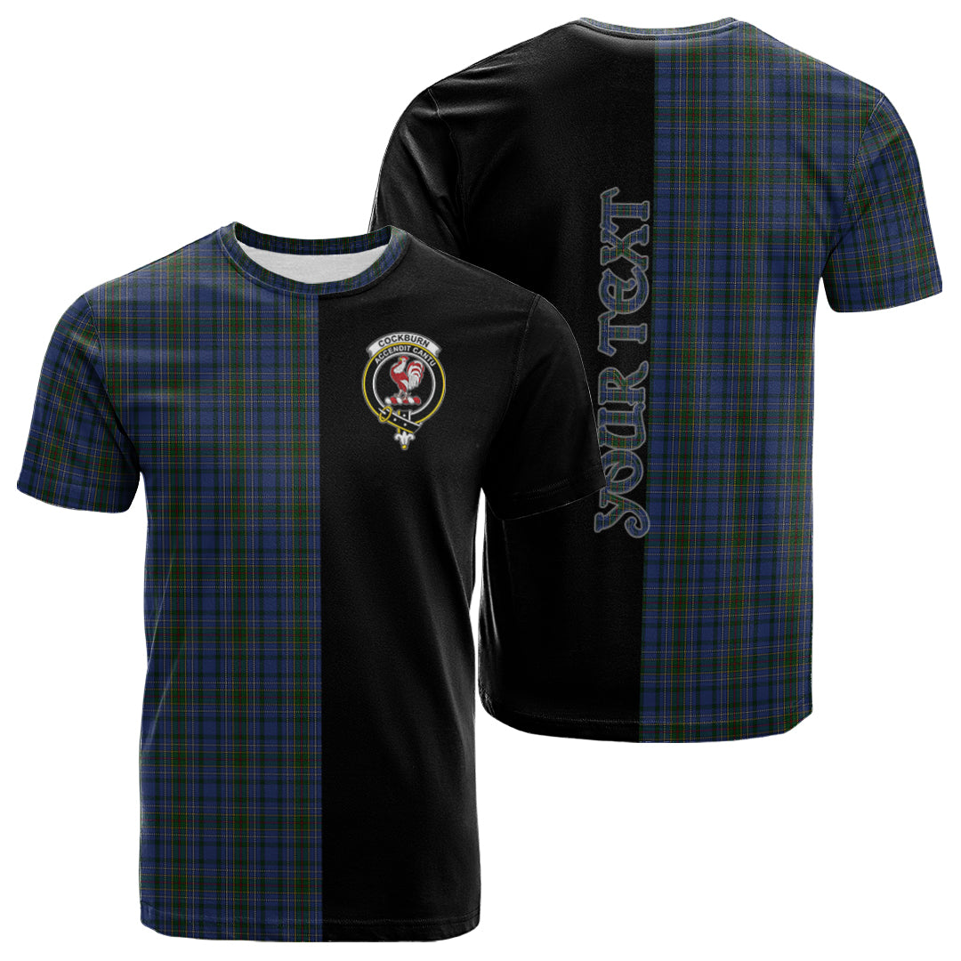 Printivon Cockburn Blue Tartan Personalize Half T shirt