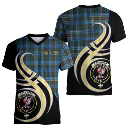 Printivon Cockburn Modern Tartan Crest Believe In Me T Shirt