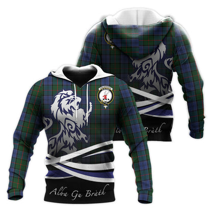 Printivon Colquhoun Tartan Scottish Lion Hoodie