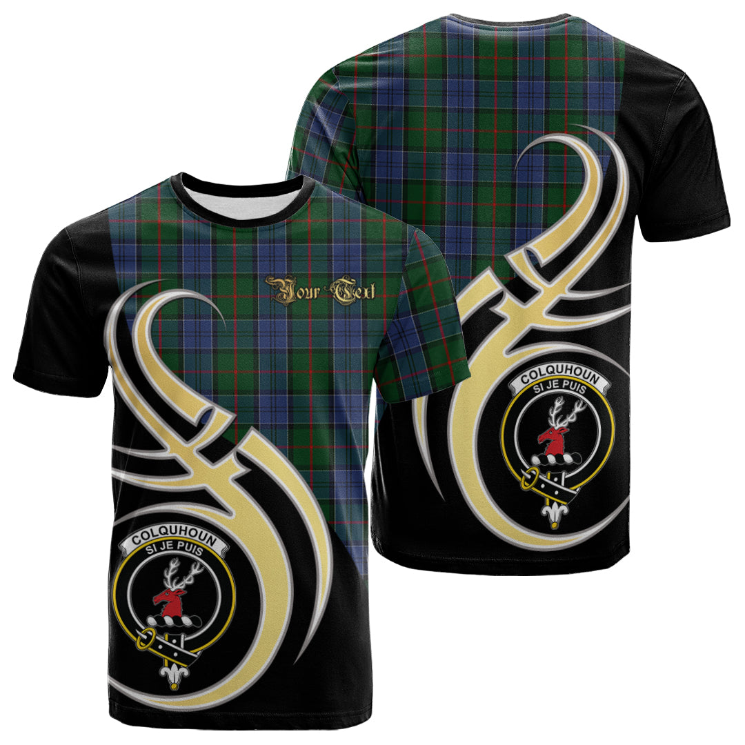 Printivon Colquhoun Tartan Crest Believe In Me T Shirt