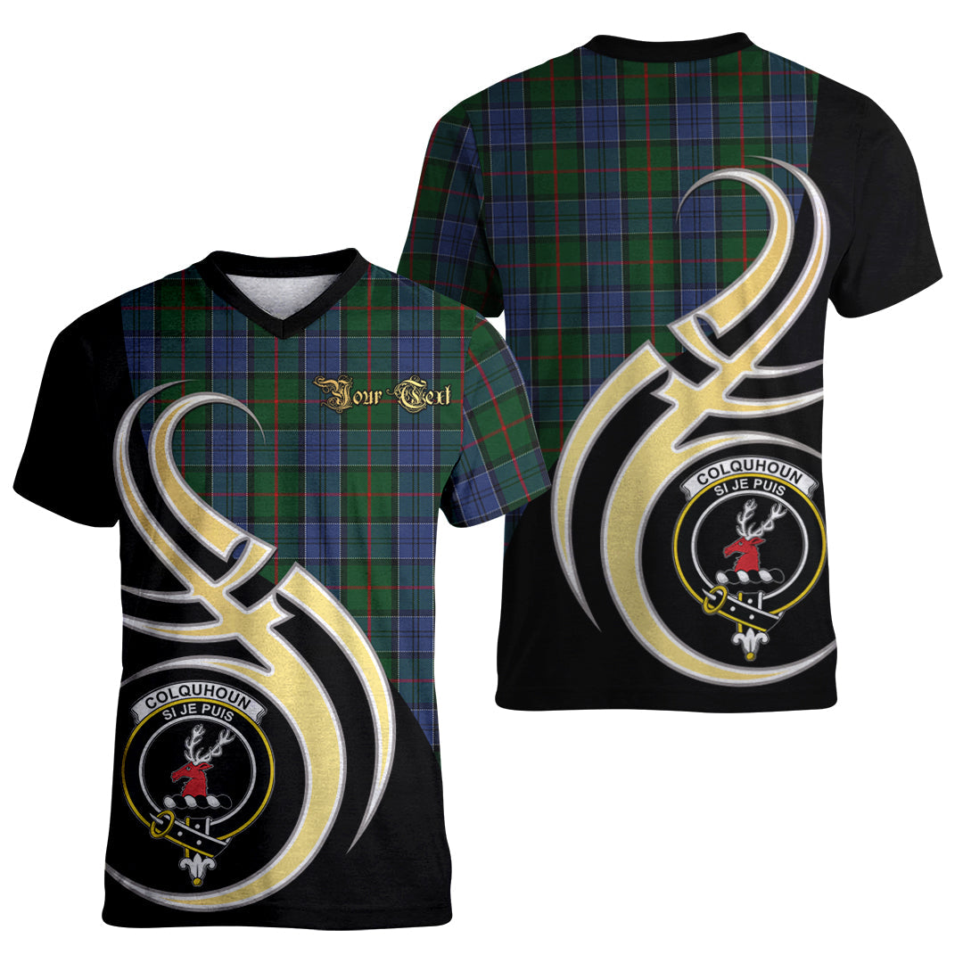 Printivon Colquhoun Tartan Crest Believe In Me T Shirt