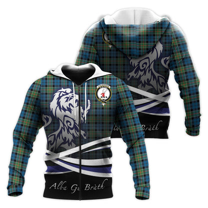 Printivon Colquhoun Ancient Tartan Scottish Lion Hoodie