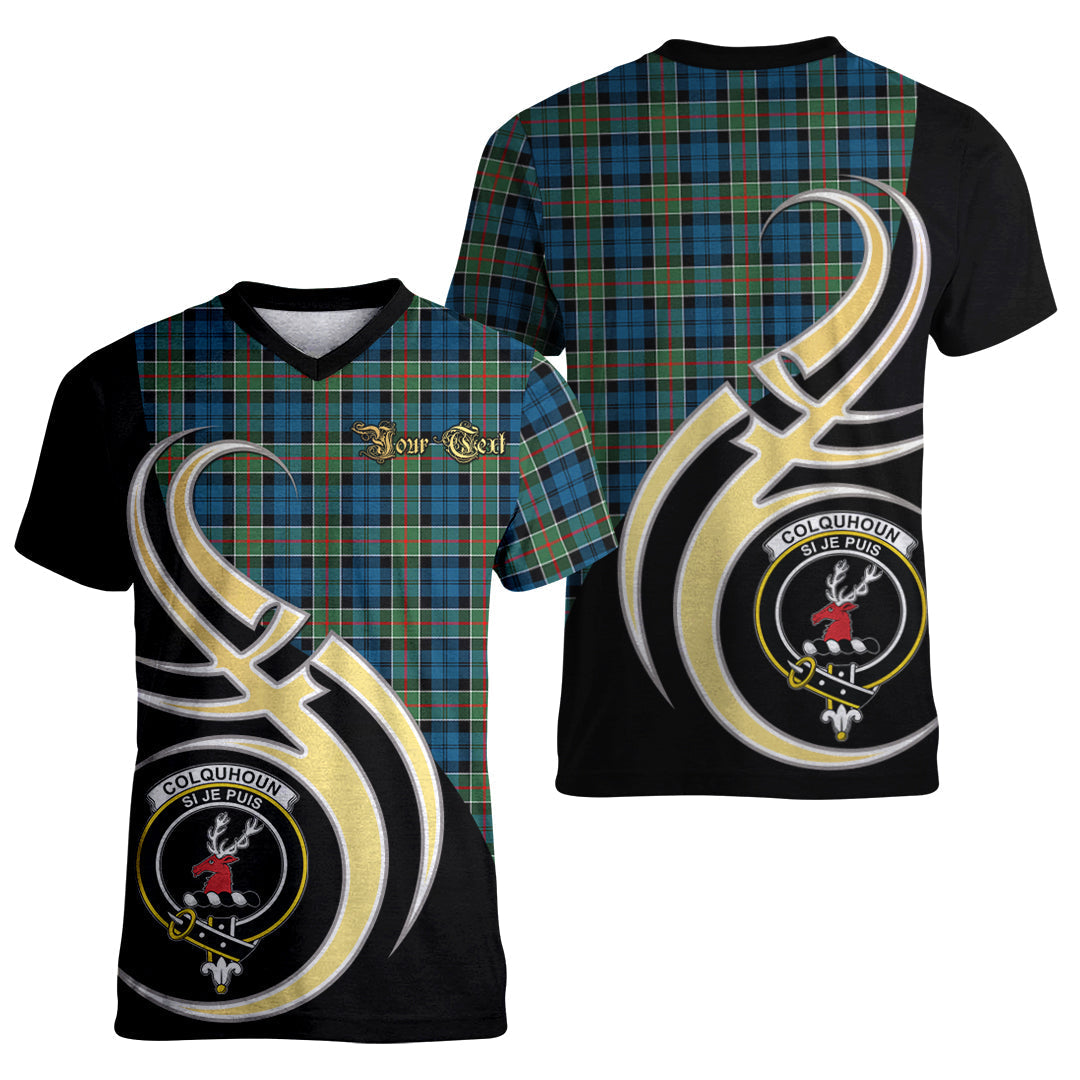 Printivon Colquhoun Ancient Tartan Crest Believe In Me T Shirt