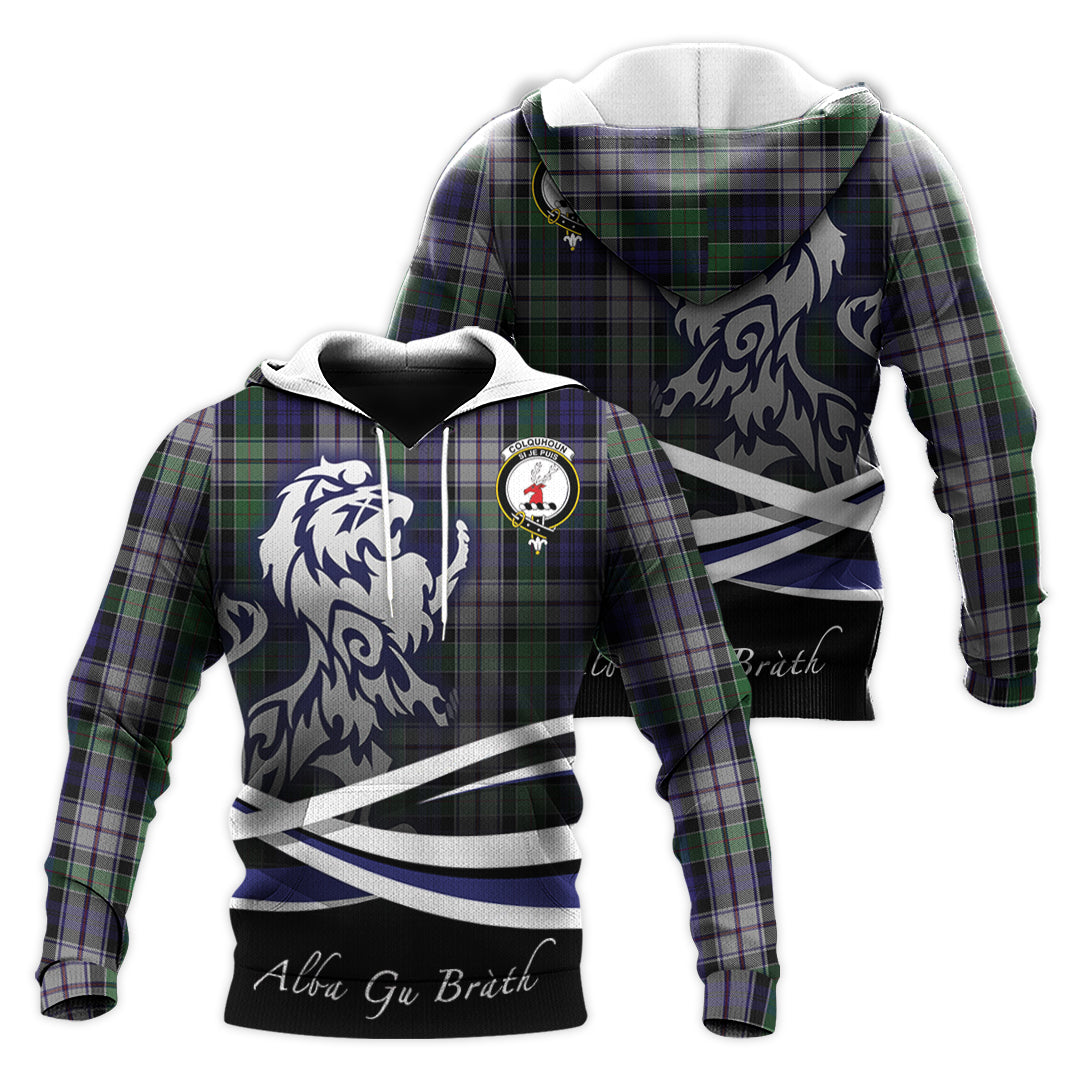 Printivon Colquhoun Dress Tartan Scottish Lion Hoodie