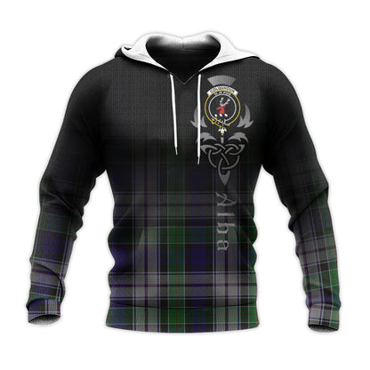 Printivon Colquhoun Dress Tartan Crest Alba Celtic Hoodie
