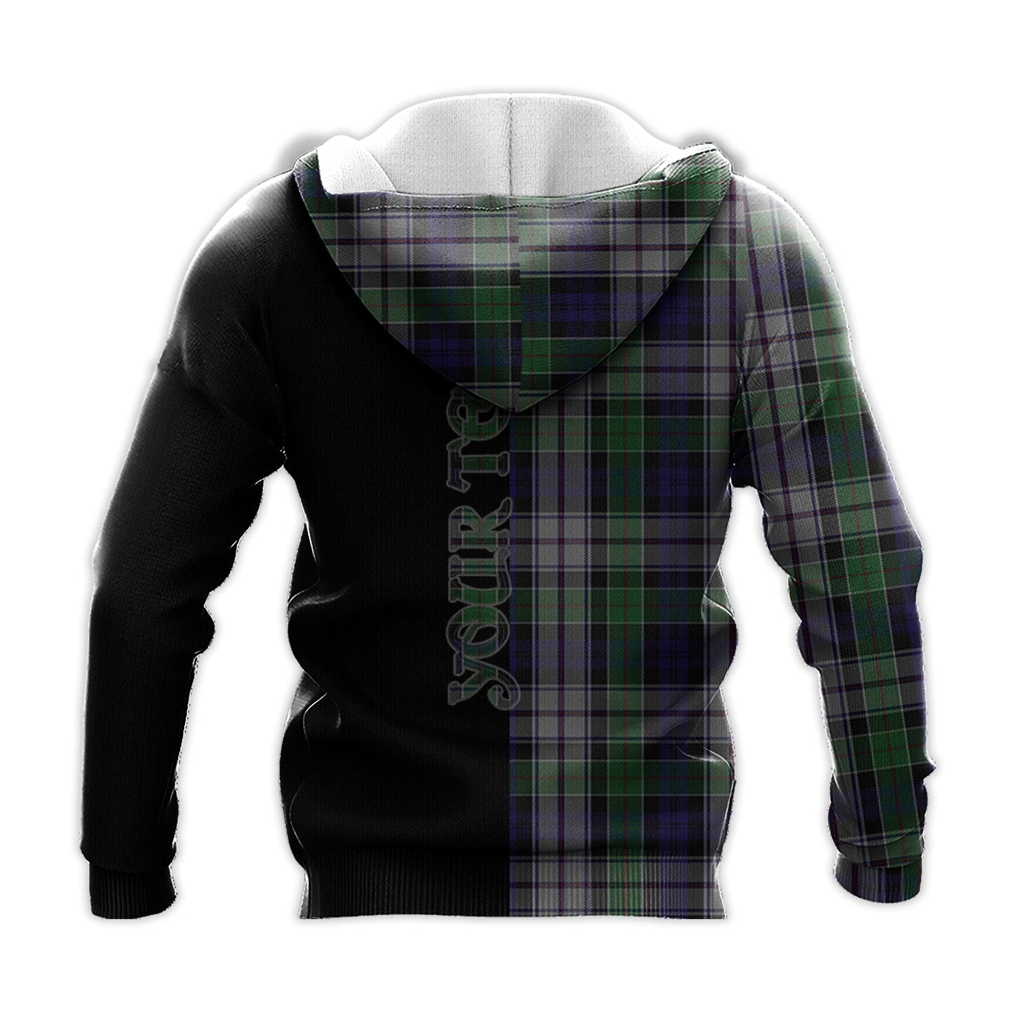Printivon Colquhoun Dress Tartan Personalize Half Hoodie