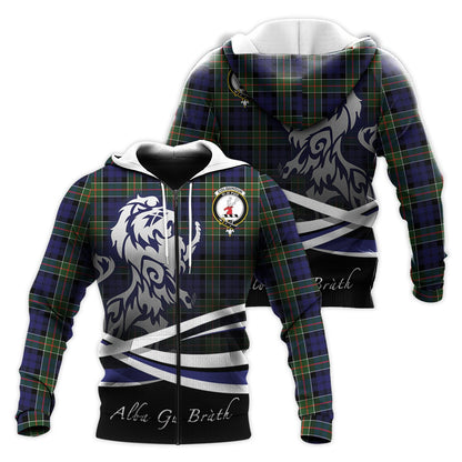 Printivon Colquhoun Modern Tartan Scottish Lion Hoodie
