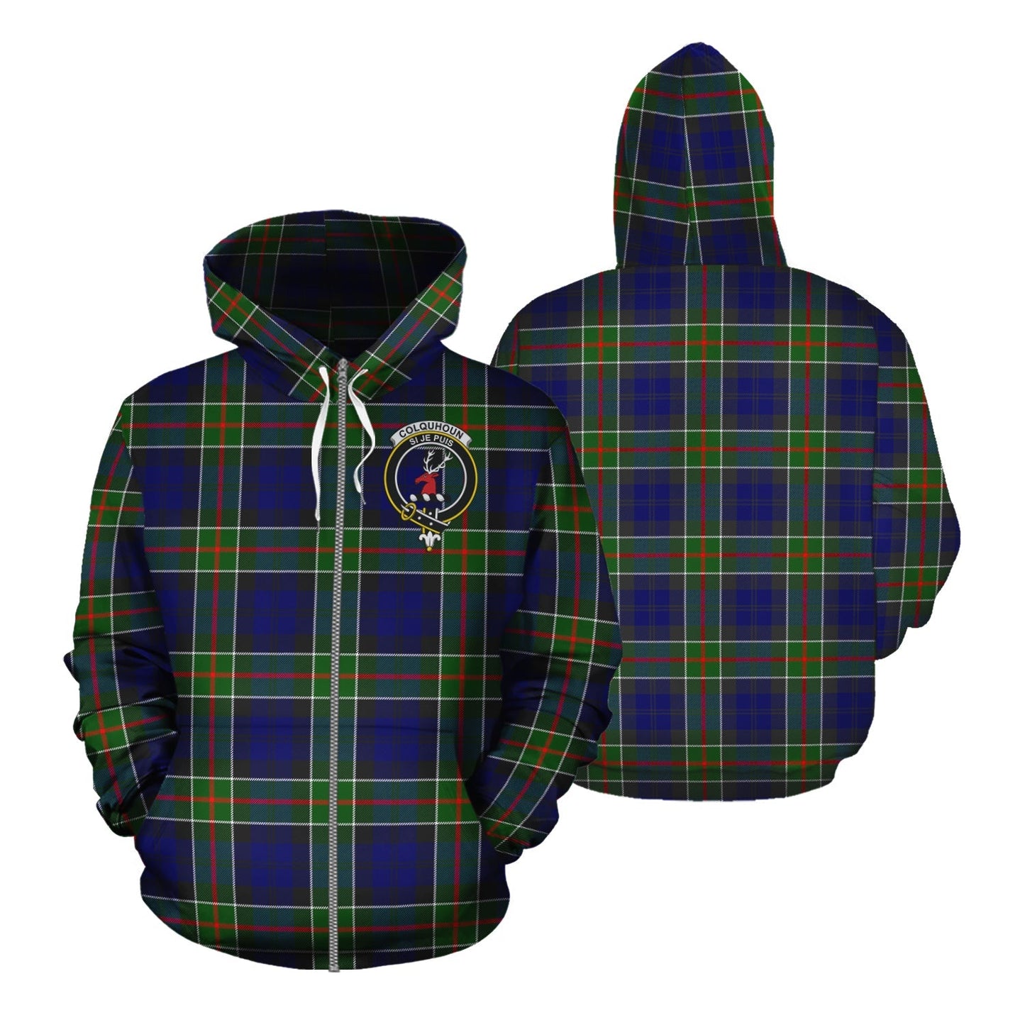 Printivon Colquhoun Modern Tartan Hoodie