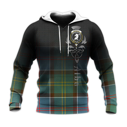 Printivon Colville Tartan Crest Alba Celtic Hoodie