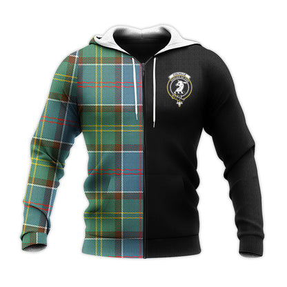 Printivon Colville Tartan Personalize Half Hoodie