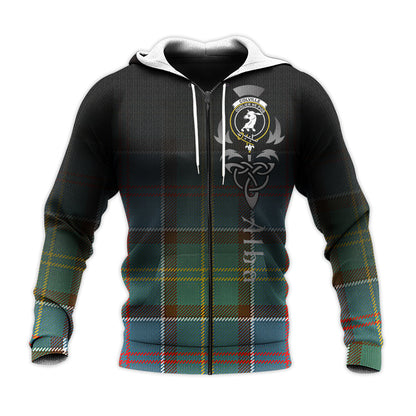 Printivon Colville Tartan Crest Alba Celtic Hoodie