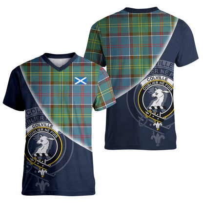 Printivon Colville Tartan Scottish Crest T Shirt