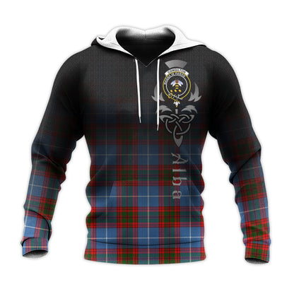 Printivon Congilton Tartan Crest Alba Celtic Hoodie