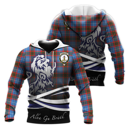 Printivon Congilton Tartan Scottish Lion Hoodie