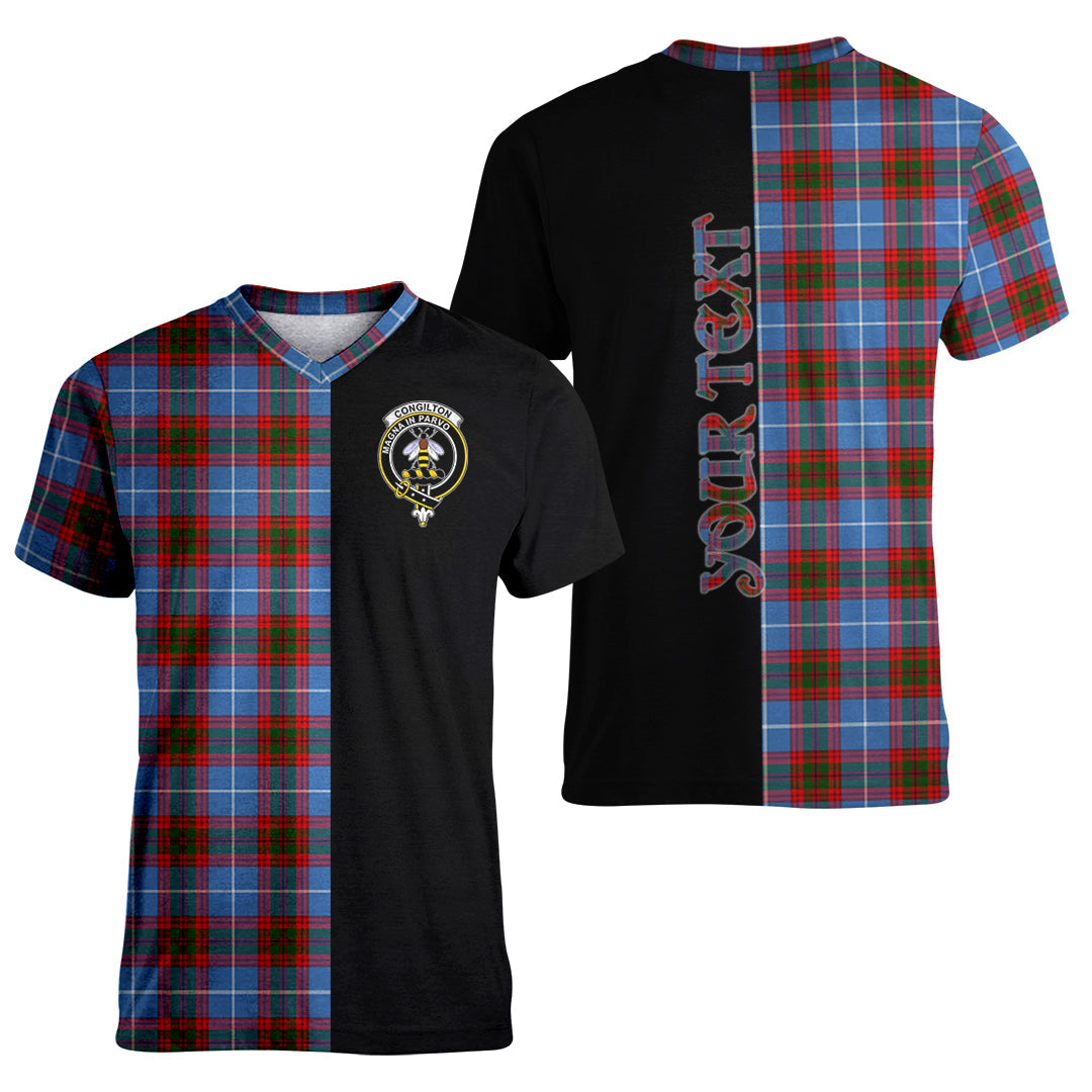 Printivon Congilton Tartan Personalize Half T shirt