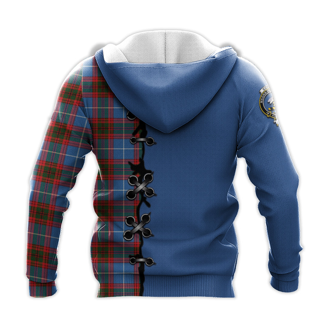 Printivon Congilton Tartan Hoodie Lion Rampant And Celtic Thistle Style