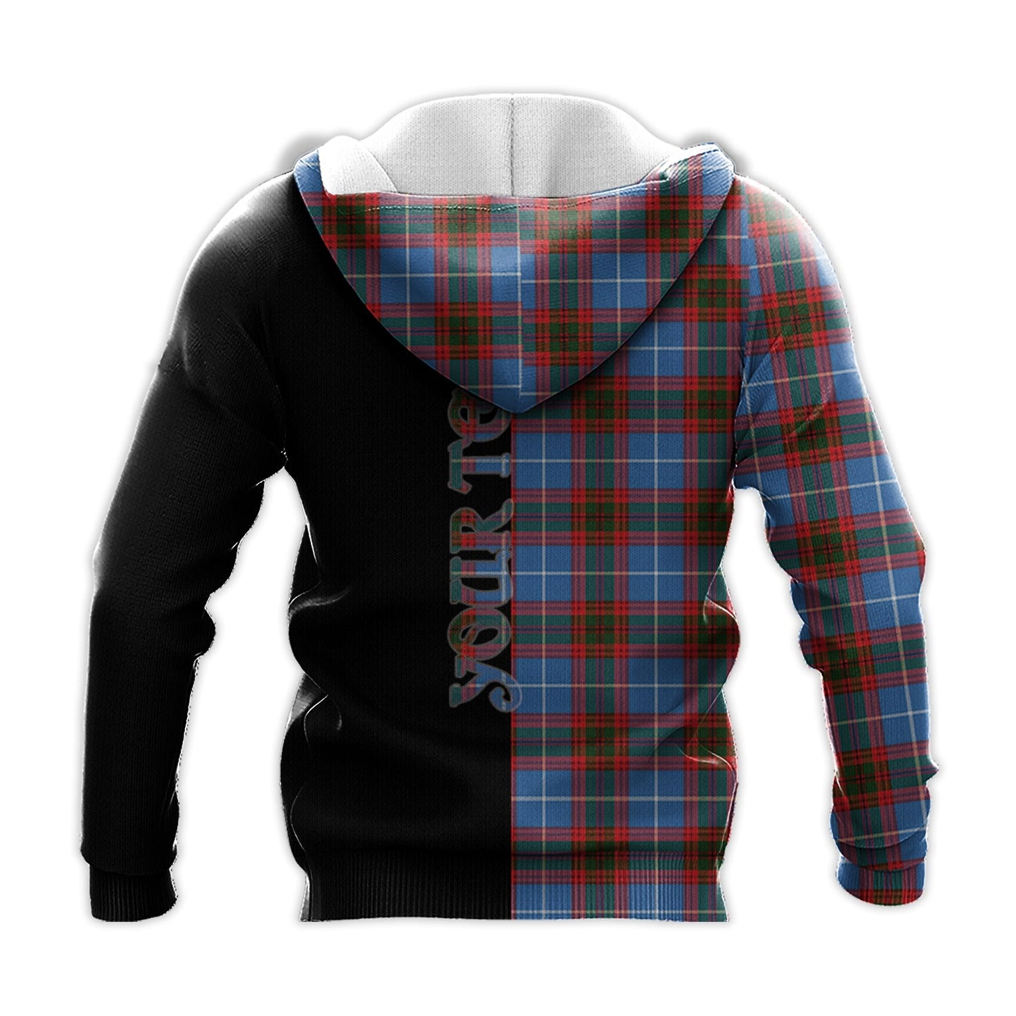 Printivon Congilton Tartan Personalize Half Hoodie
