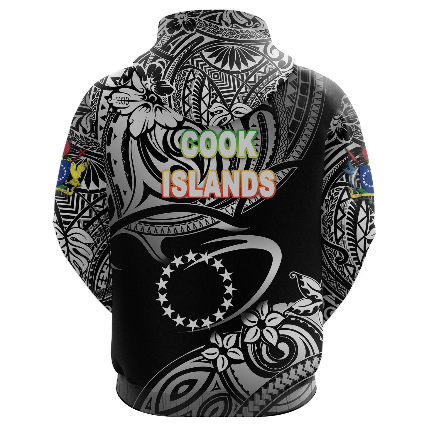 Cook Islands Rugby Hoodie Unique Vibes Black
