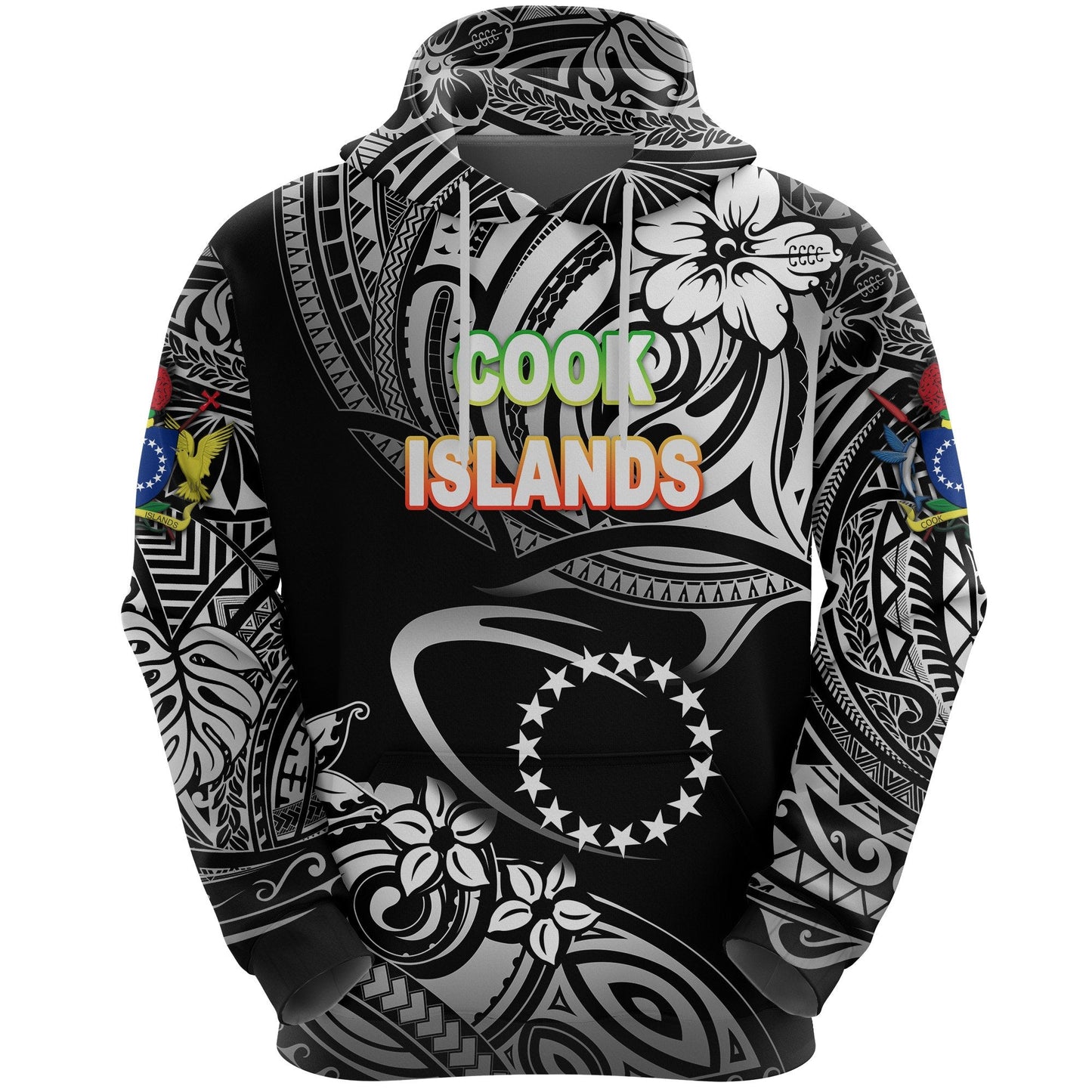Cook Islands Rugby Hoodie Unique Vibes Black